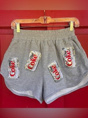Queen of Sparkles Diet Coke Shorts Grey Women’s XS HTF